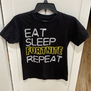 Fortnite Black Short Sleeve Kids Tee